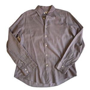John Varvatos Cotton button down sport Shirt Medium Dusty Purple